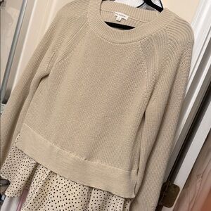 Blu Pepper Cream Knit Pullover
